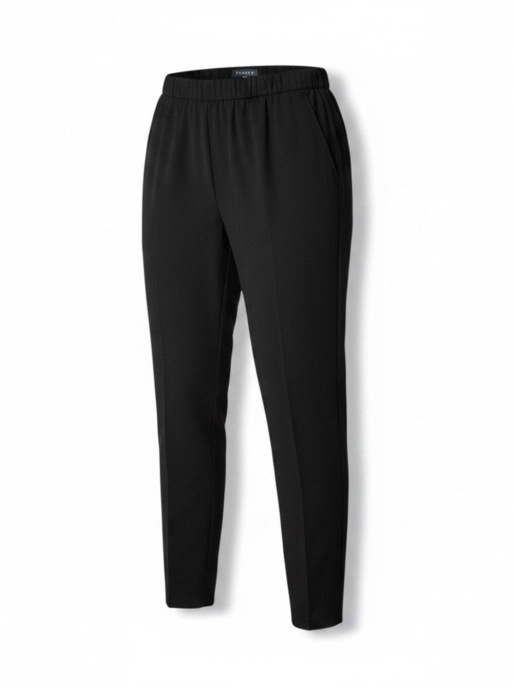 Theory Women's Pants Black Thorene Modern Pull On Size Medium High Rise Pockets